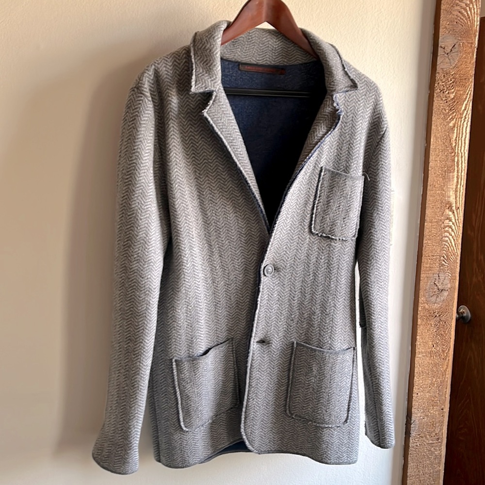 Emozioni Uomo mens cardigan blazer sweater. Medium. Made in Italy. Barely worn.